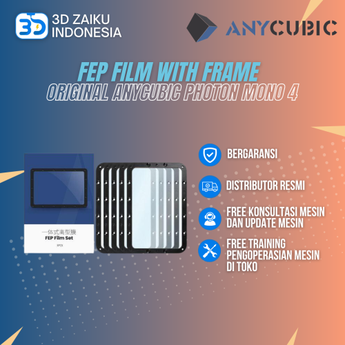 Original Anycubic Photon Mono 4 FEP Film with Frame  - Isi 5 pcs